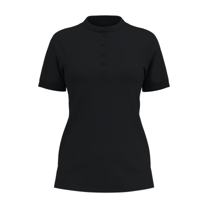 Damen Polo-Shirt 44123 mit Stehkragen