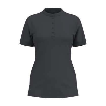 Damen Polo-Shirt 44123 mit Stehkragen