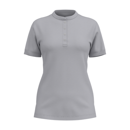 Damen Polo-Shirt 44123 mit Stehkragen