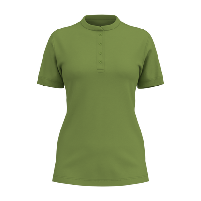 Damen Polo-Shirt 44123 mit Stehkragen