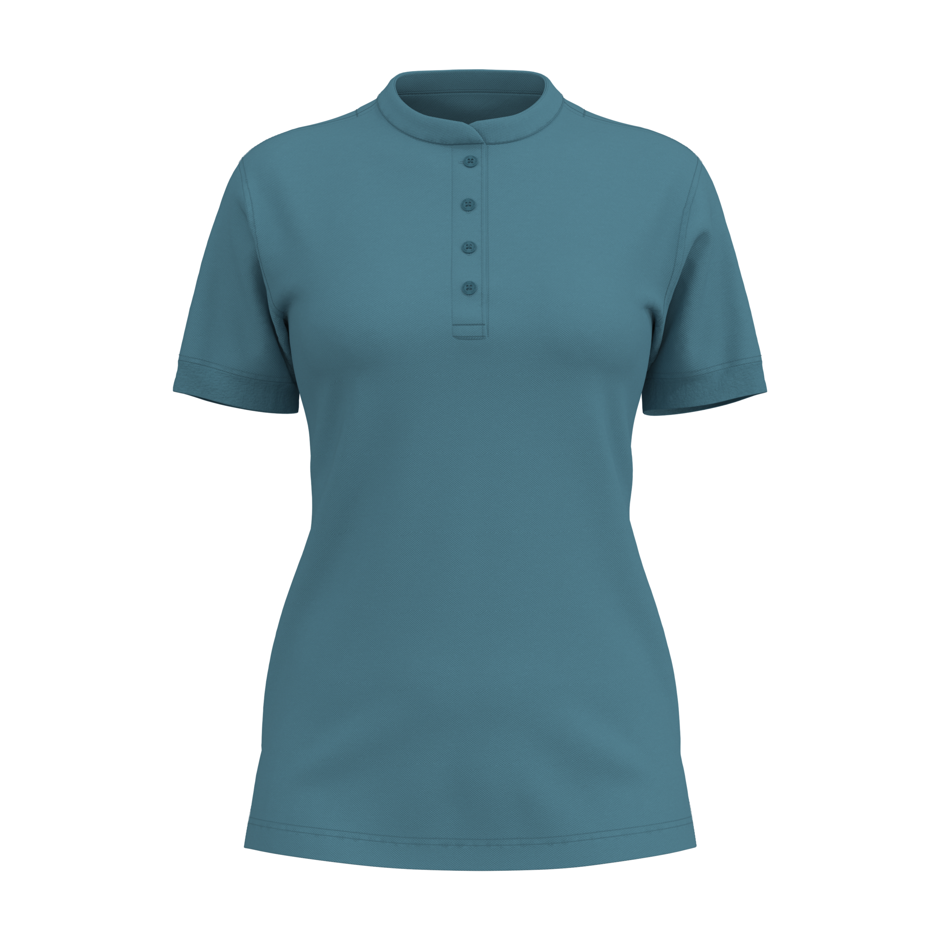 Damen Polo-Shirt 44123 mit Stehkragen
