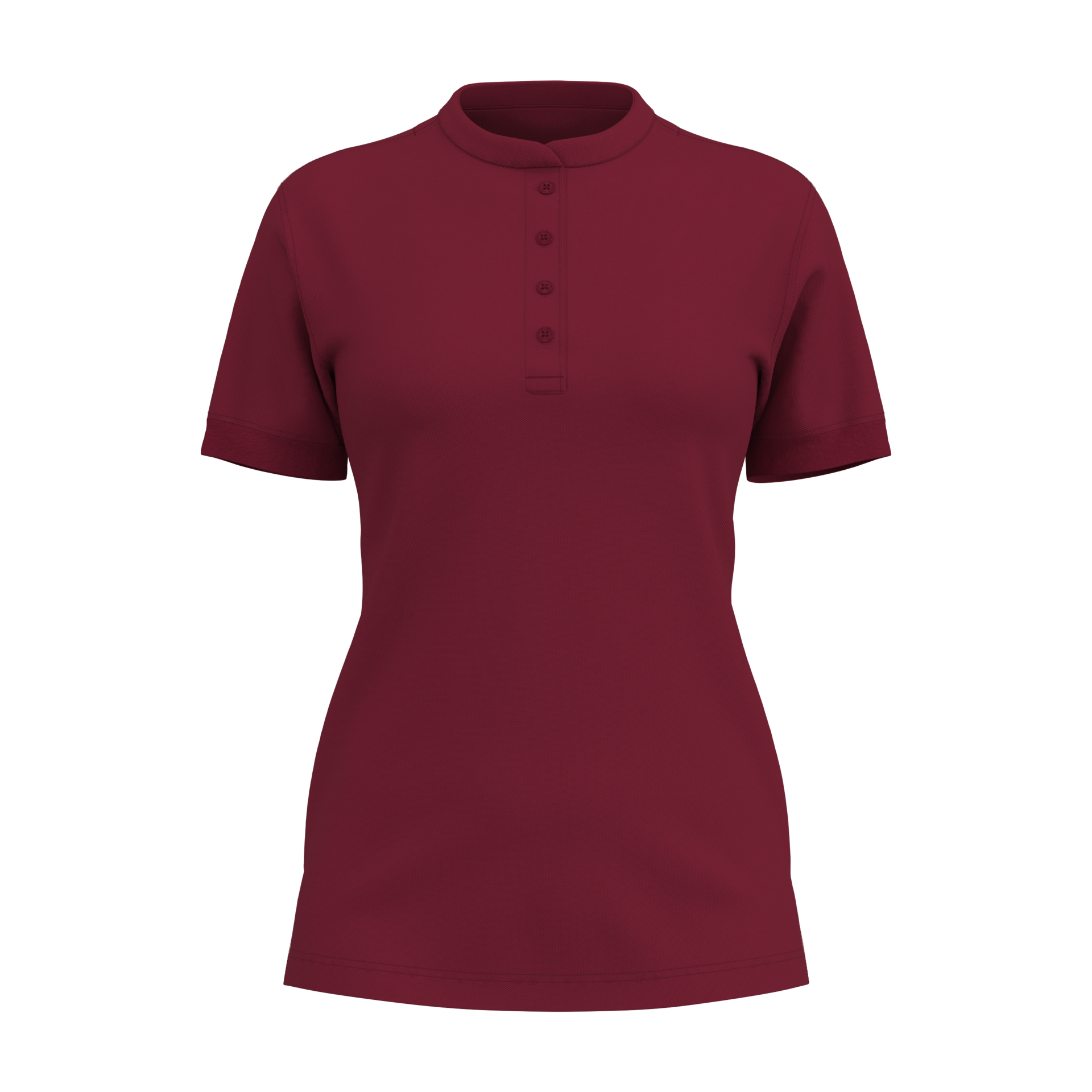 Damen Polo-Shirt 44123 mit Stehkragen