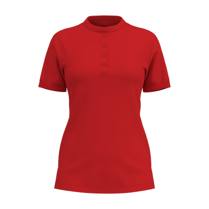 Damen Polo-Shirt 44123 mit Stehkragen