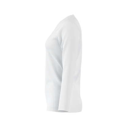 Damen Langarm T-Shirt 44152 mit V-Ausschnitt