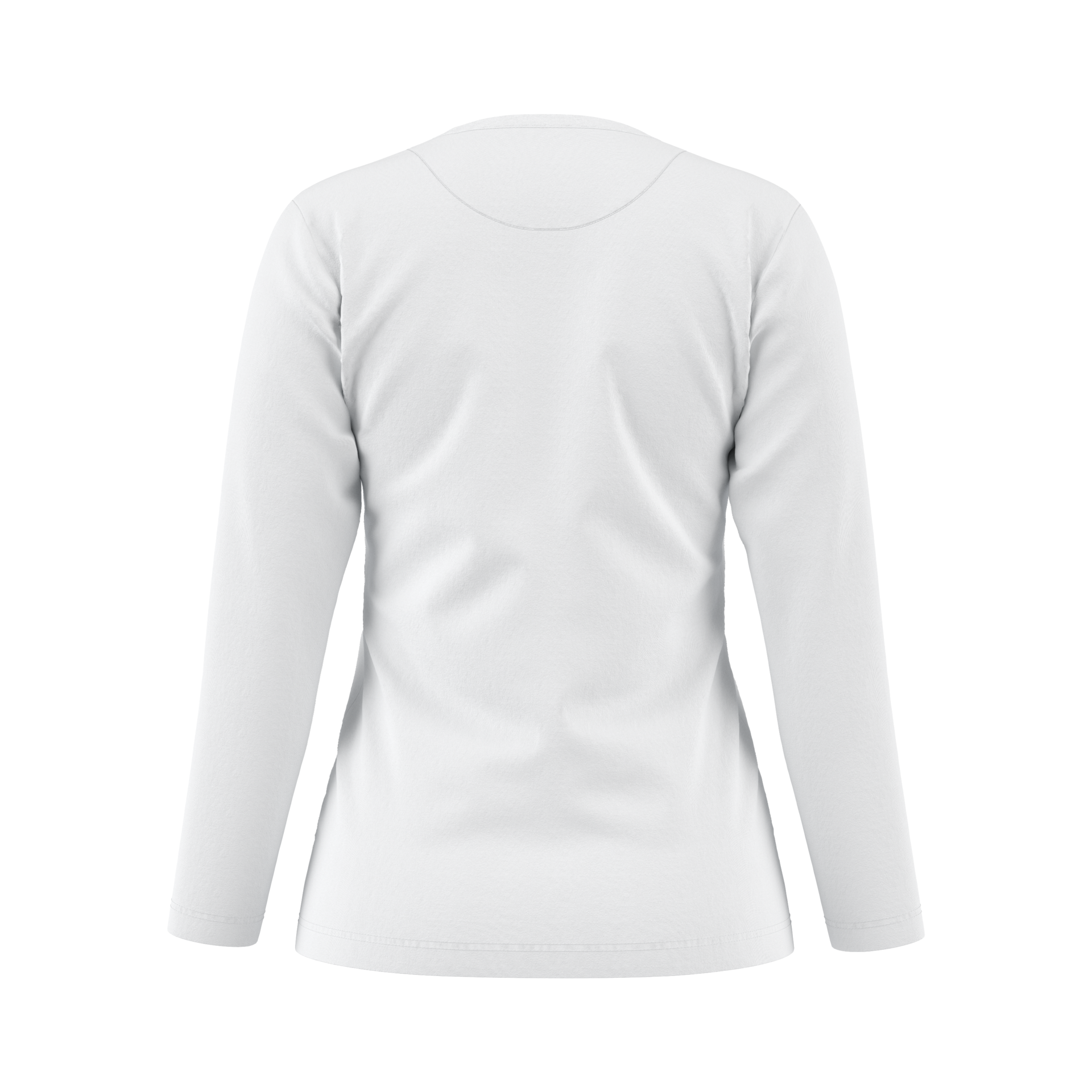 Damen Langarm T-Shirt 44152 mit V-Ausschnitt
