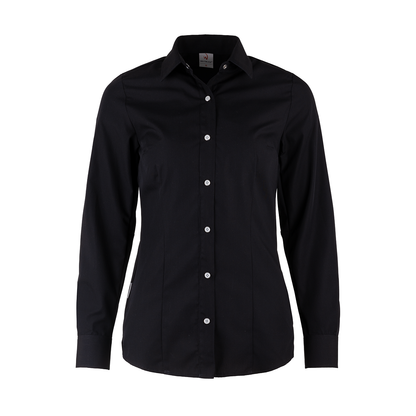 Damen-Bluse 48036 mit edlen Druckknöpfen