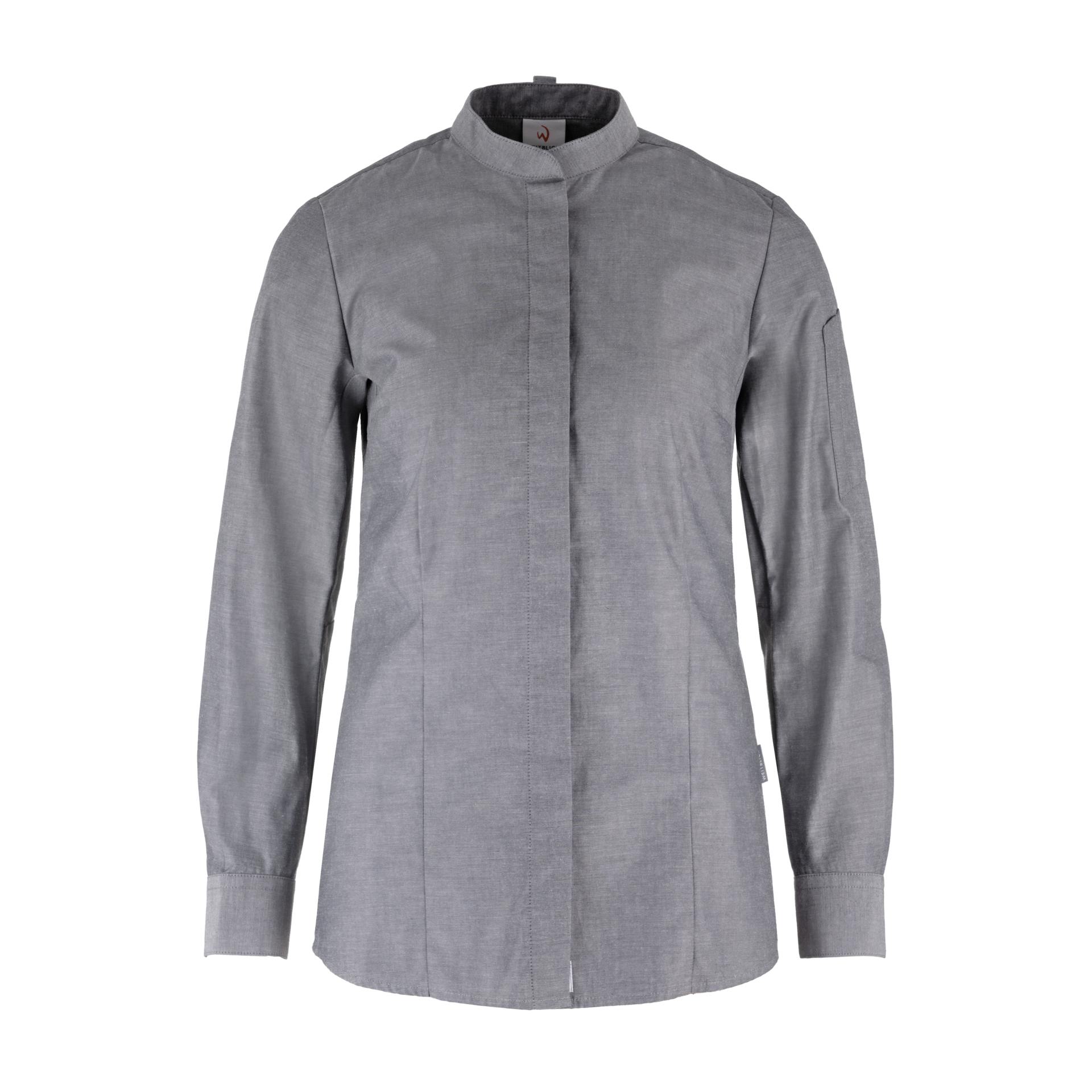 Damen Kochhemd 48055 grau von Weitblick bei workers friend bestellen