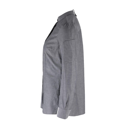 Damen Kochhemd 48055 mit Druckknöpfen
