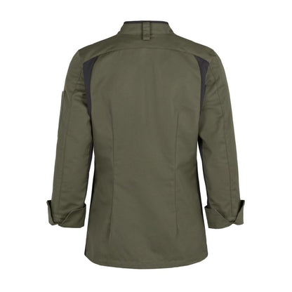 Damen Koch-und Servicejacke 4914 mit Stretcheinsatz