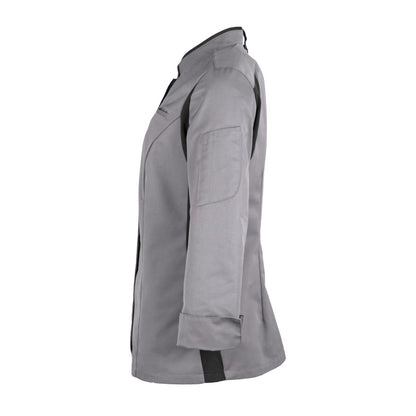 Damen Koch-und Servicejacke 4914 mit Stretcheinsatz