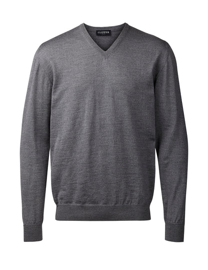 Merino V-Pullover 50102 Milan von Clipper