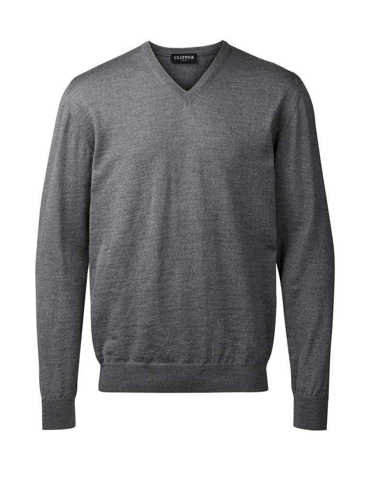 Merino V-Pullover 50102 Milan von Clipper