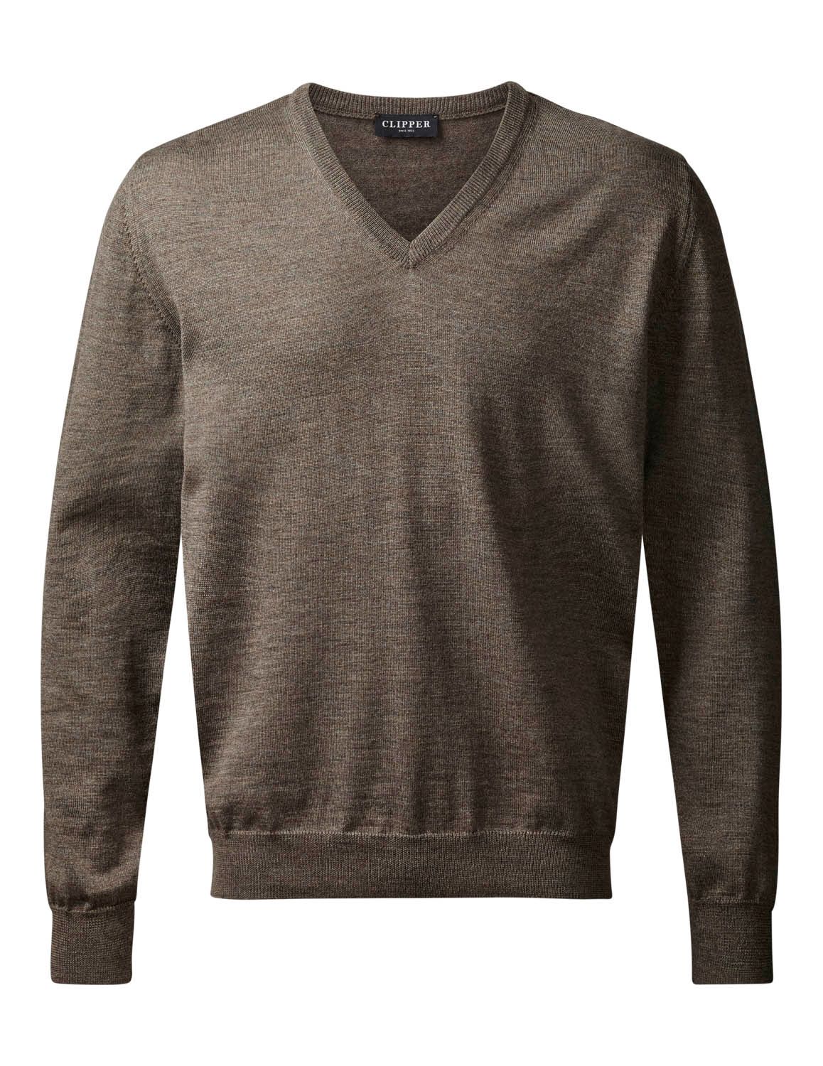 Merino V-Pullover 50102 Milan von Clipper