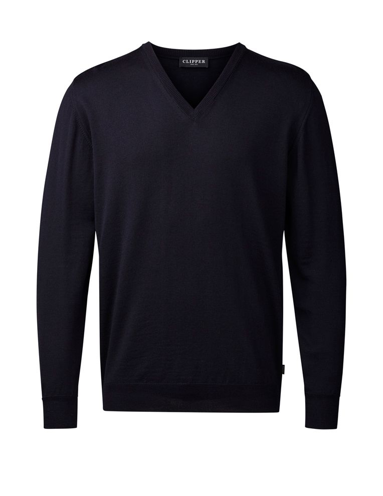 Merino V-Pullover 50102 Milan von Clipper