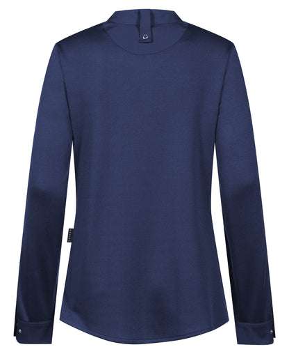 Damen Kochhemd 54022 Tencel mit Jersey-Einsätzen