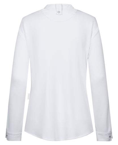 Damen Kochhemd 54022 Tencel mit Jersey-Einsätzen