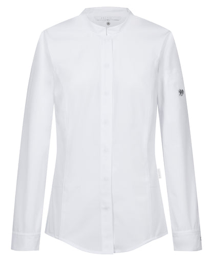 Damen Kochhemd 54022 Tencel mit Jersey-Einsätzen