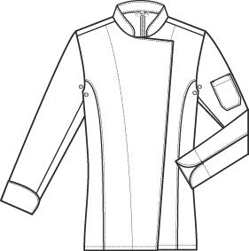 Günstige Damen Kochjacke 5405 von Greiff