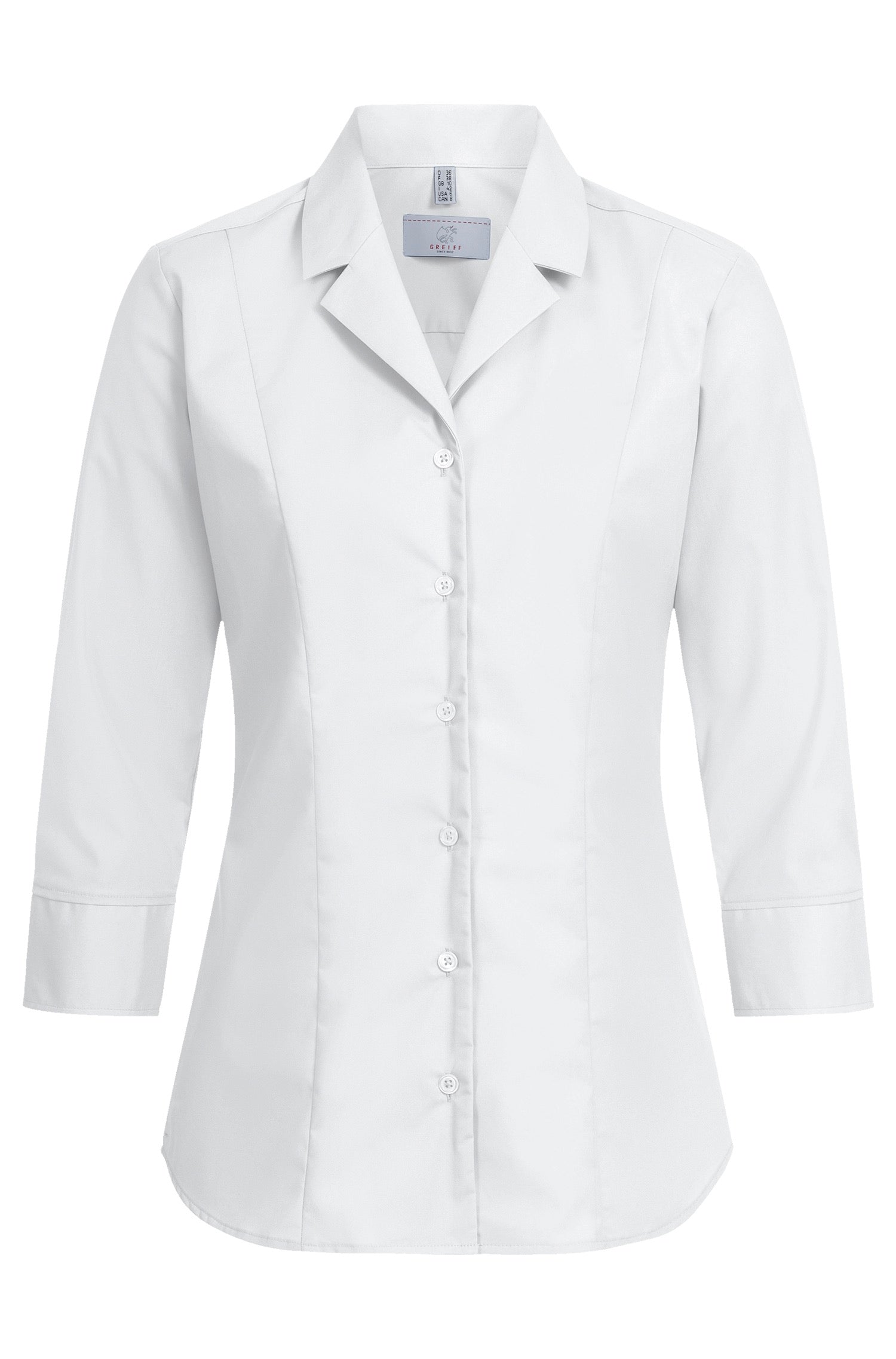 SALE Damen Bluse 6520 Premium 3/4 Arm aus reiner Baumwolle