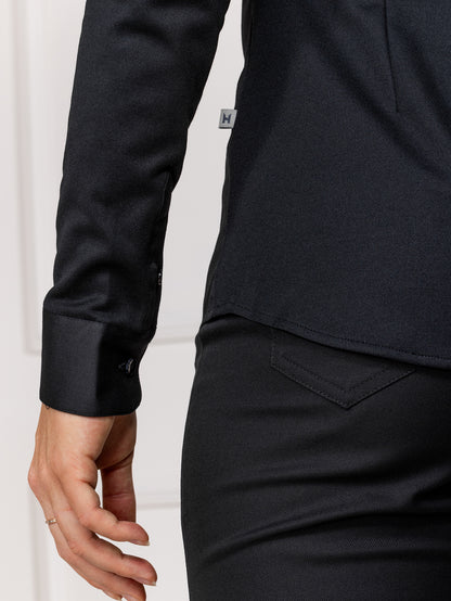 Shirt-Bluse Demy 1204 mit Hemdkragen