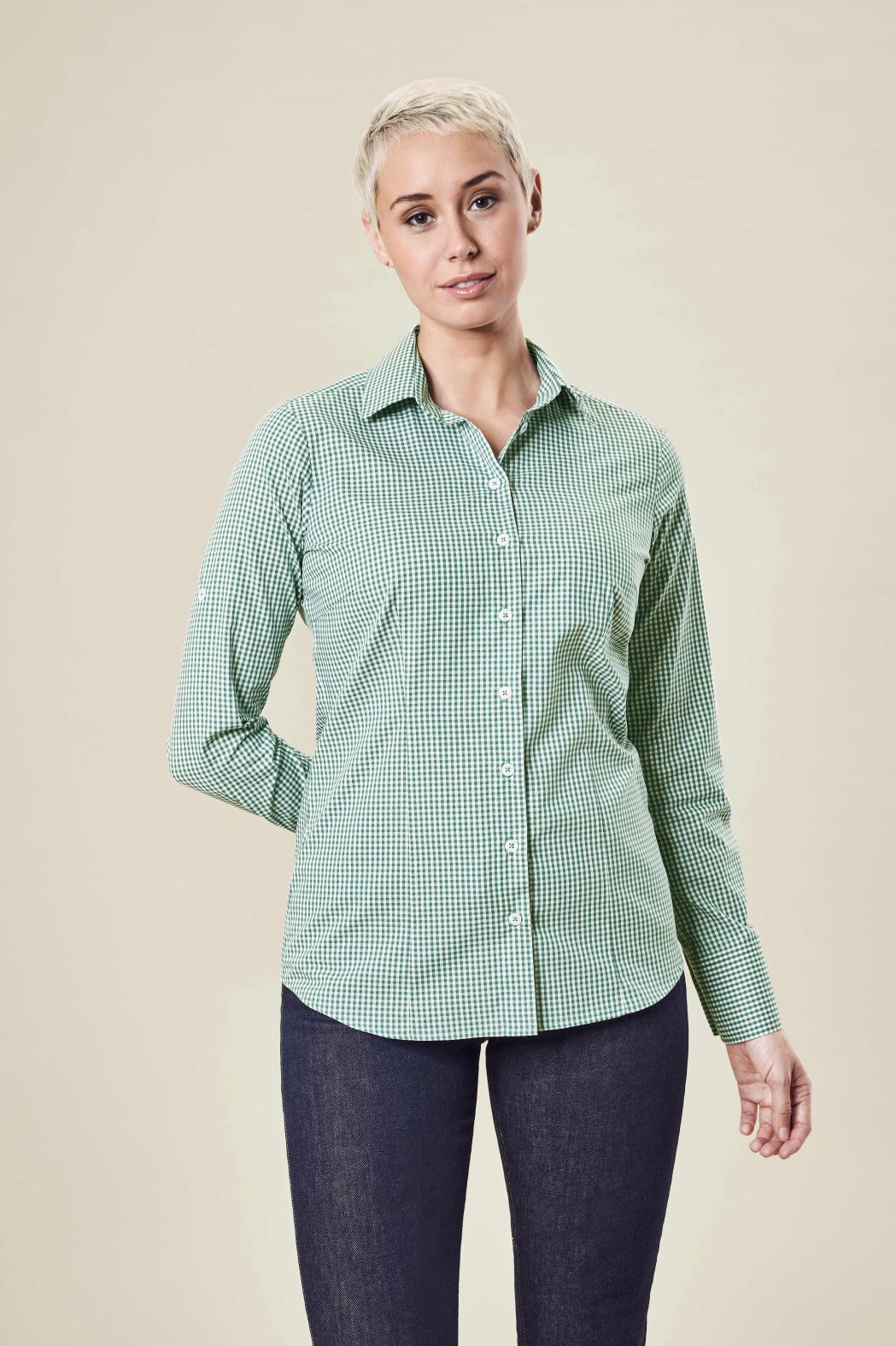 Damen Vichy Karobluse 65213 basic