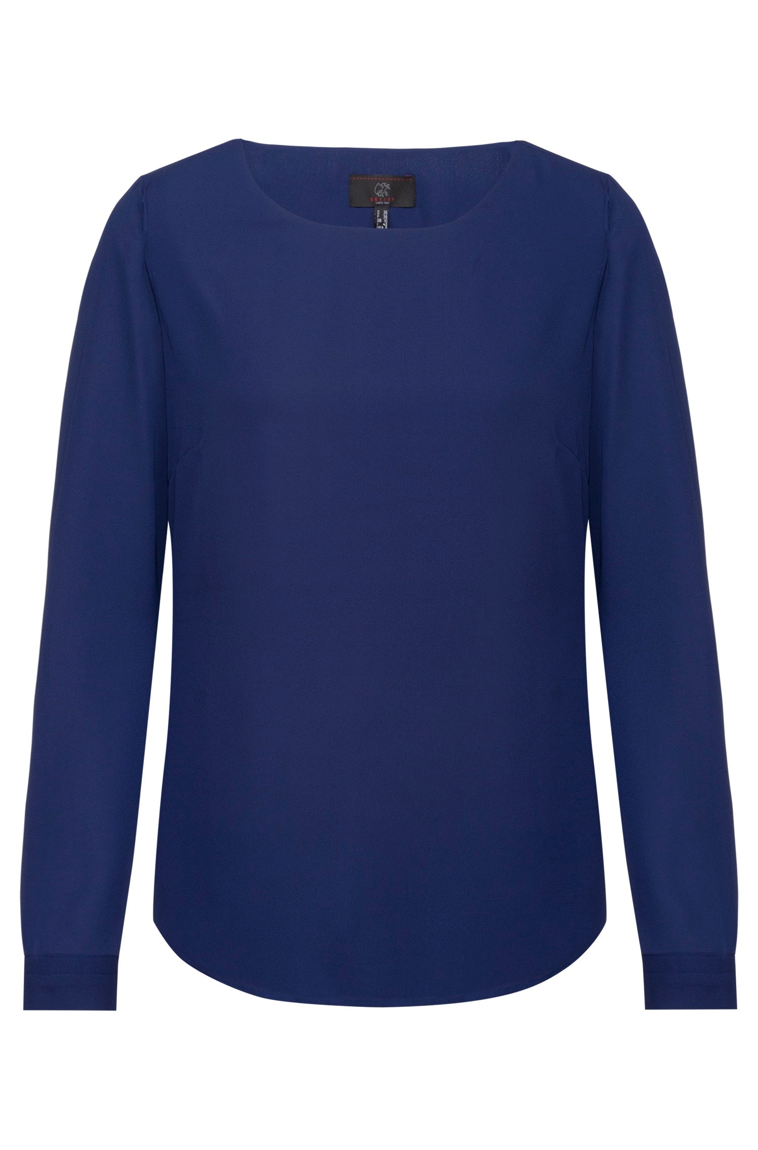 Damen Chiffon Shirt 6573 Langarm