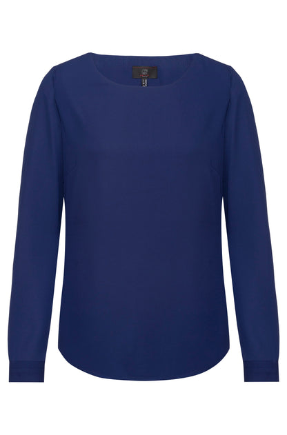 Damen Chiffon Shirt 6573 Langarm