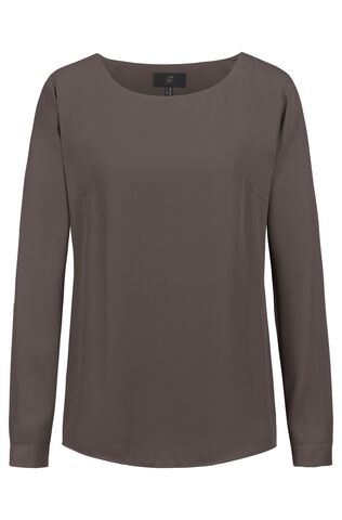 Damen Chiffon Shirt 6573 Langarm