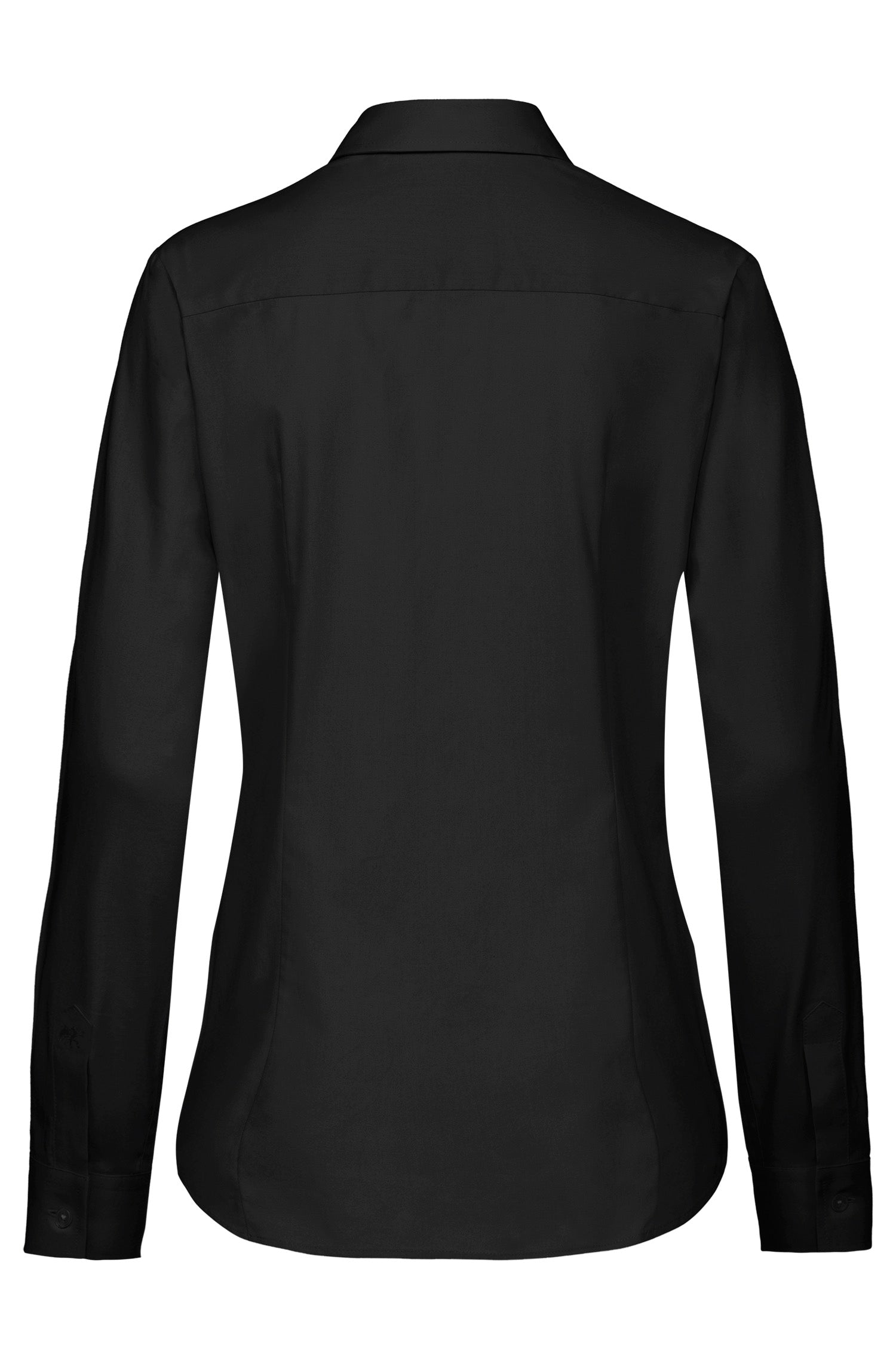 SALE Damen Bluse 6670 Premium schwarz aus reiner Baumwolle