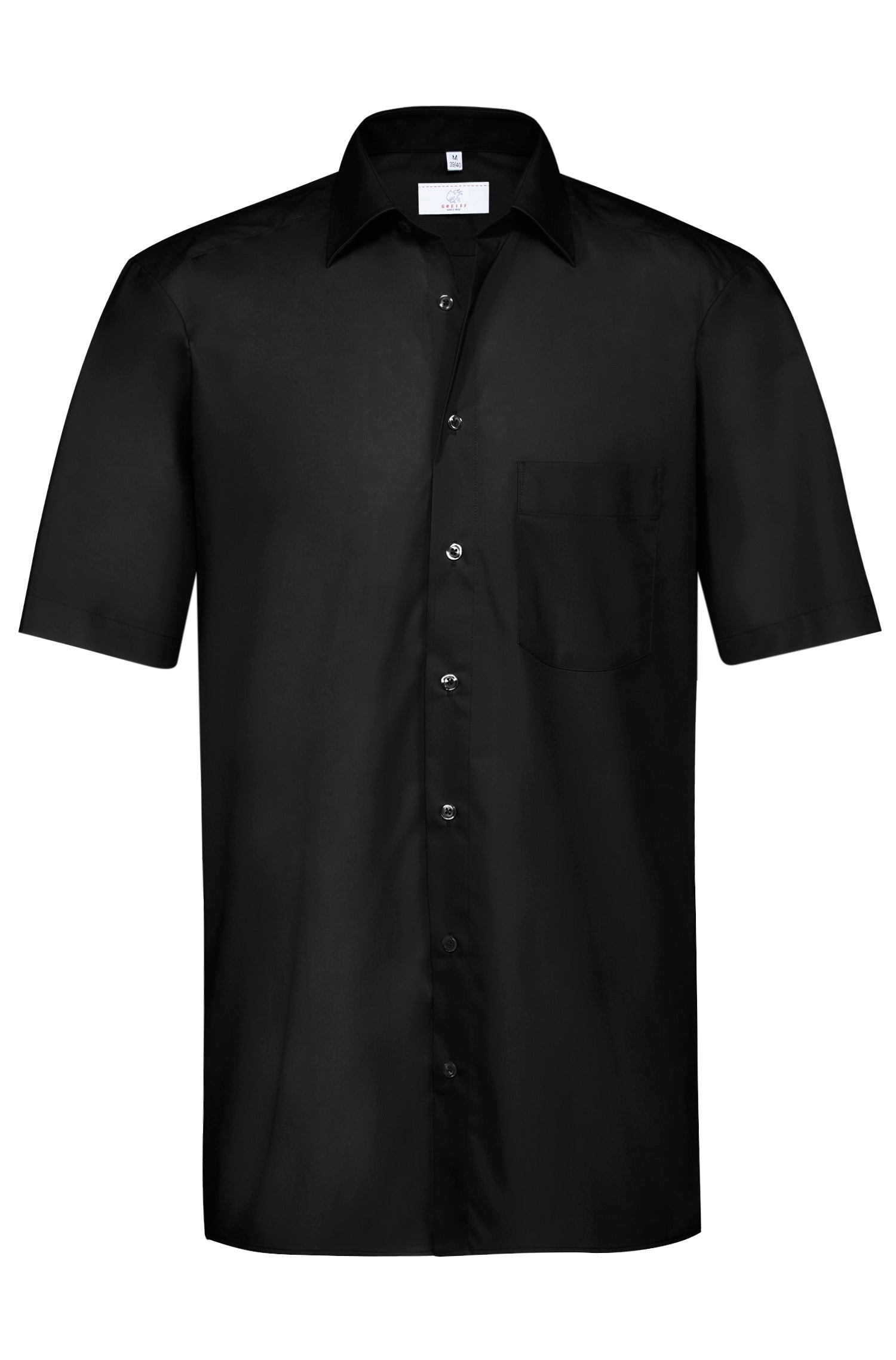SALE Kurzarm Herren-Hemd 321 Comfort Fit schwarz