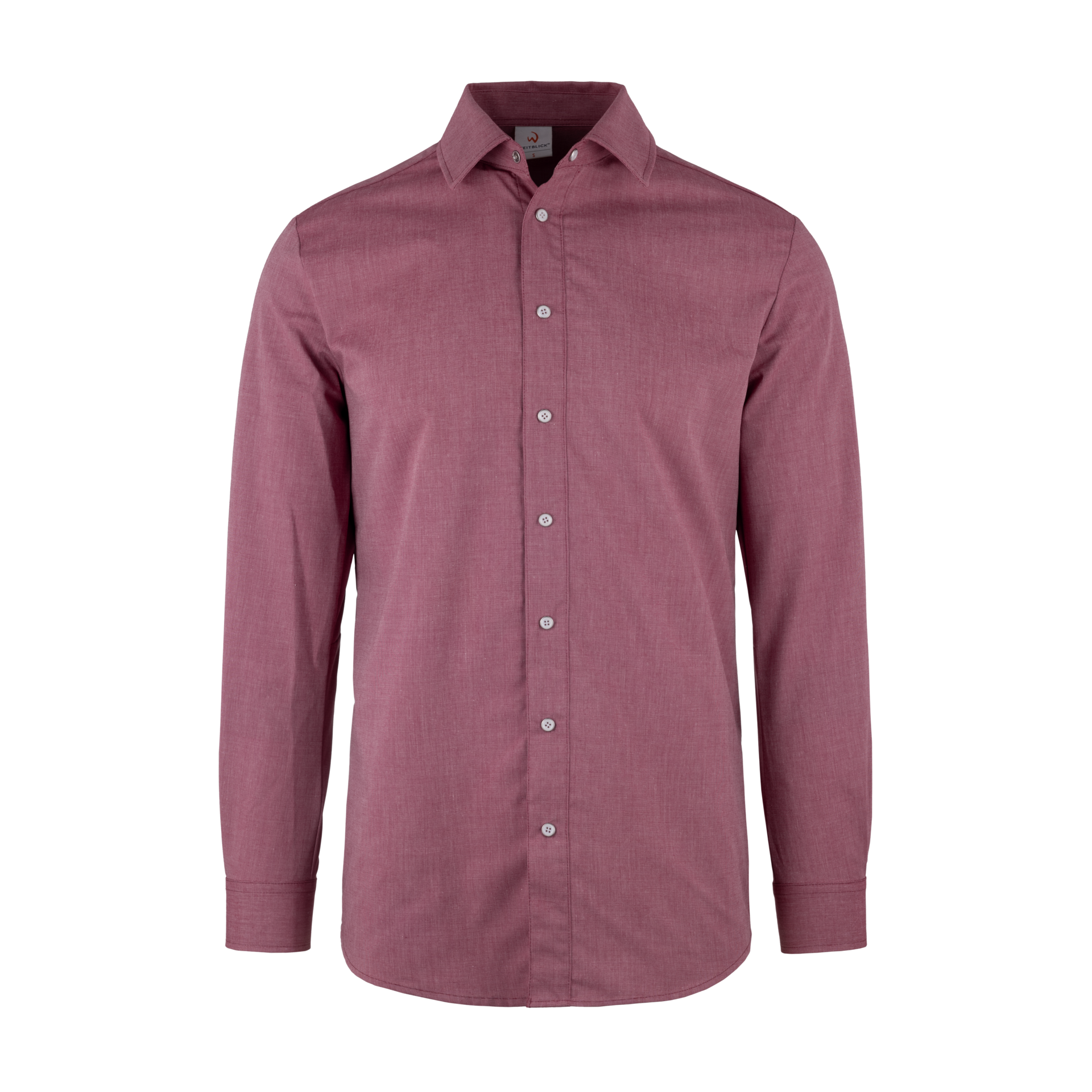 Herren Hemd 92081 Melange mit Druckknöpfen