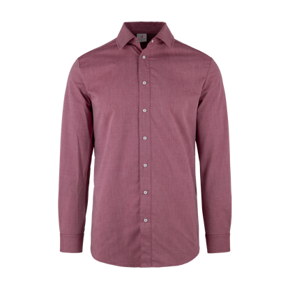 Herren Hemd 92081 Melange mit Druckknöpfen