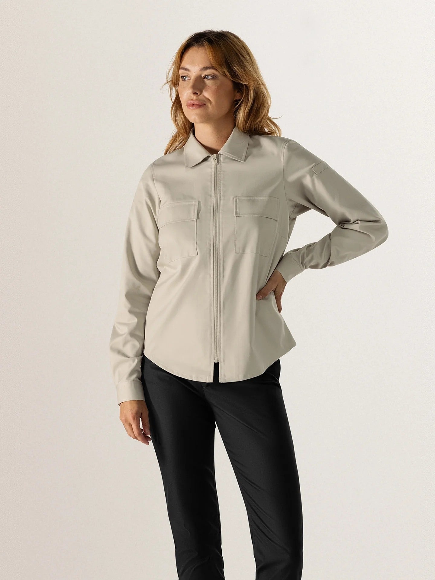 Damen Kochjacke Mila 1414 mit Reißverschluss