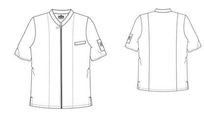 Chef Jacket Monza White Kurzarm