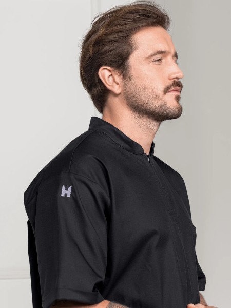 Gastro Shirt 1410 Henrique schwarz von Le Nouveau Chef bei worlers friend